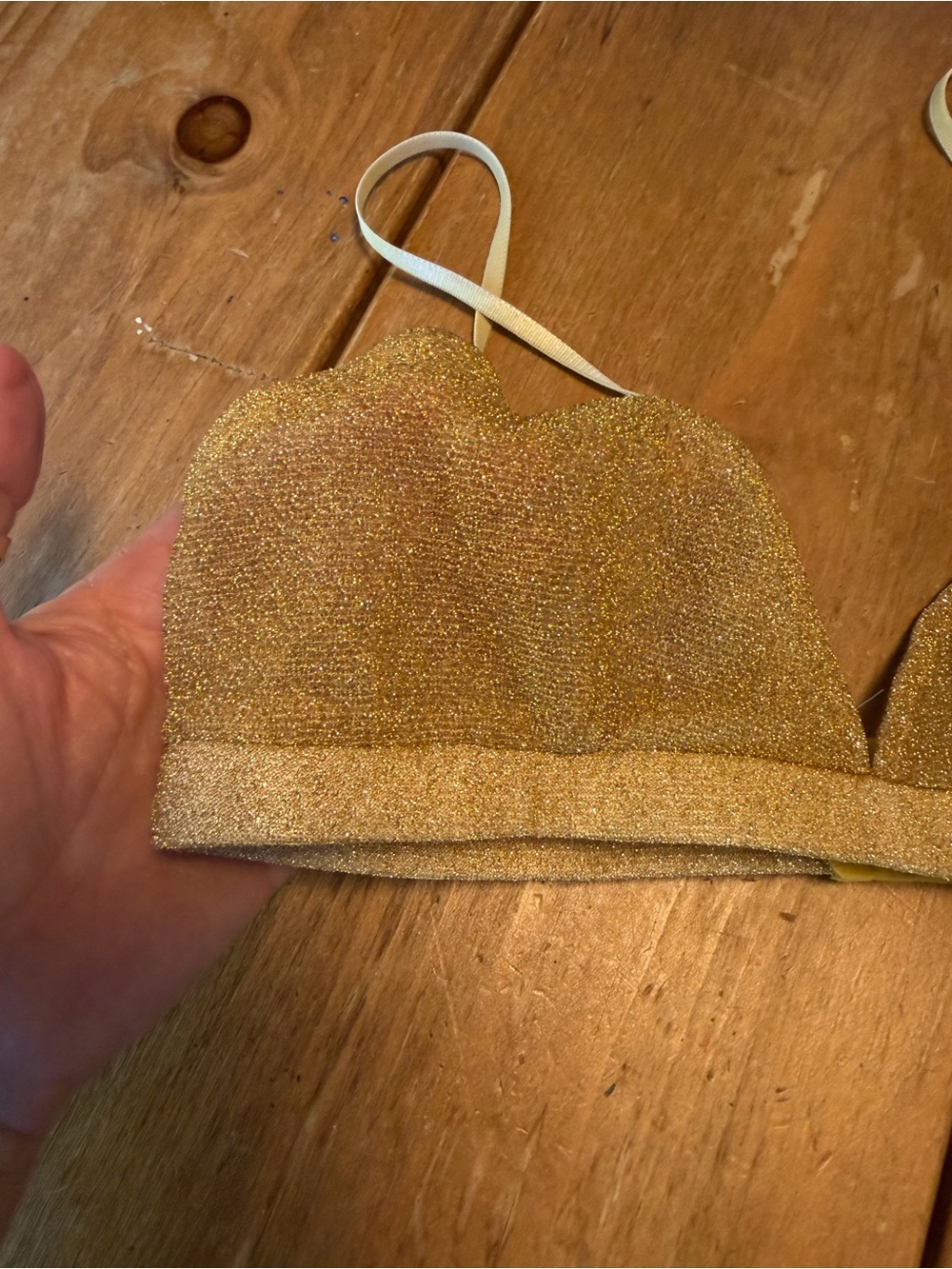 Lira Gold Lurex Bralette
